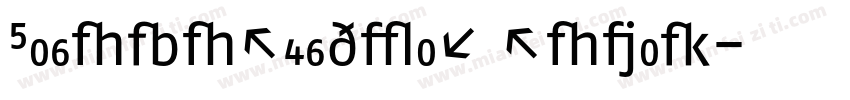FagoNoRegular Roman字体转换